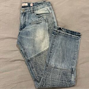 Men's BlackX moto-style jeans
